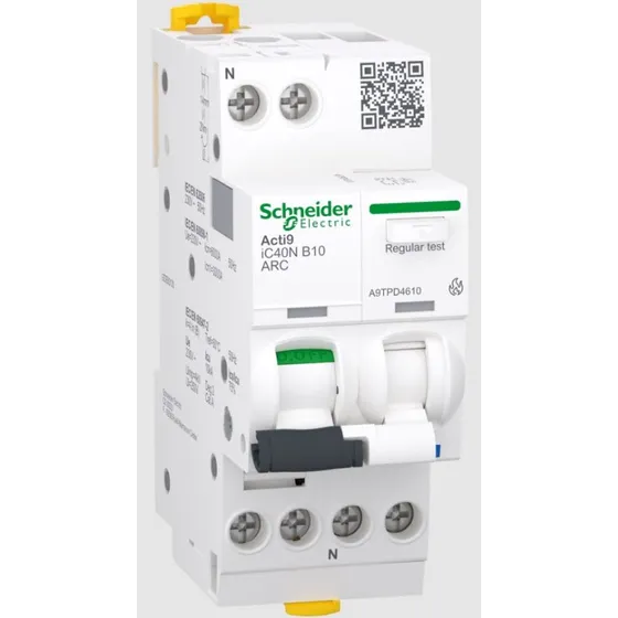 Acti9 iC40 ARC Gnistdetektor MCB+AFD 1PN B10A 6kA