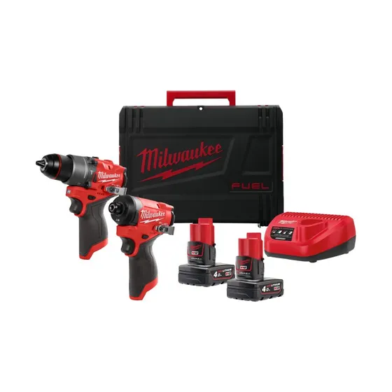 Milwaukee M12 PowerPack FPP2A2-402X – 2x 4,0Ah & C12 C