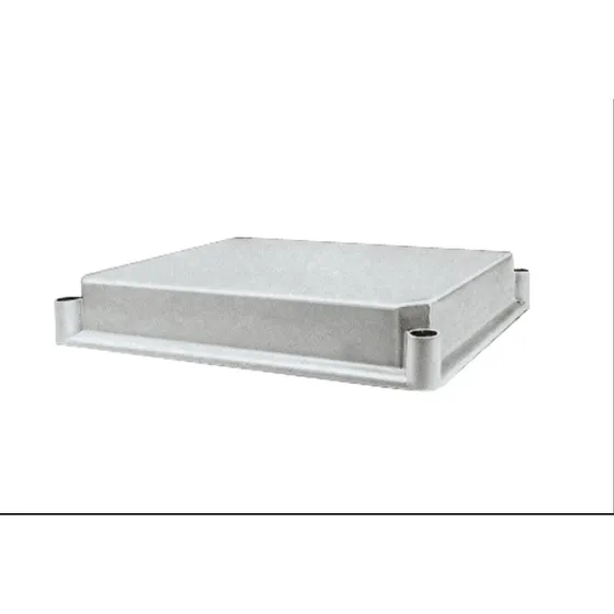 Låg i polycarbonat RAL7035 270x270x95 mm