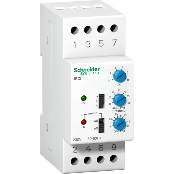 iRCU Spændingsrelæ 1CO 8A 230VAC (54mm)