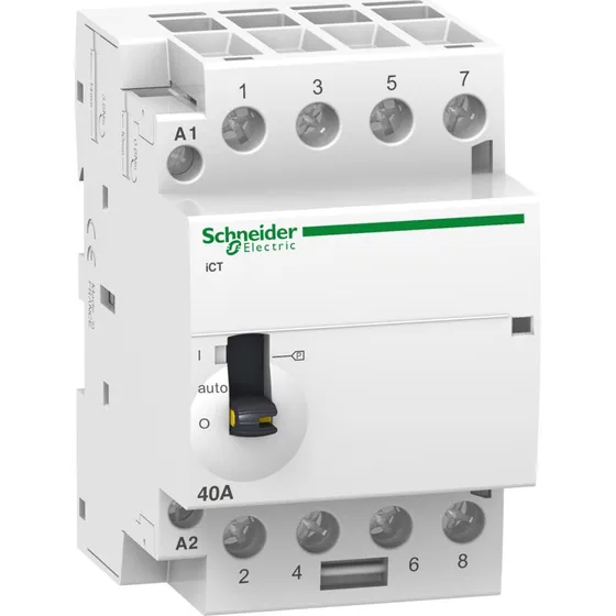 iCT Modulkontaktor 40A 4NO 24VAC On/Off 54mm
