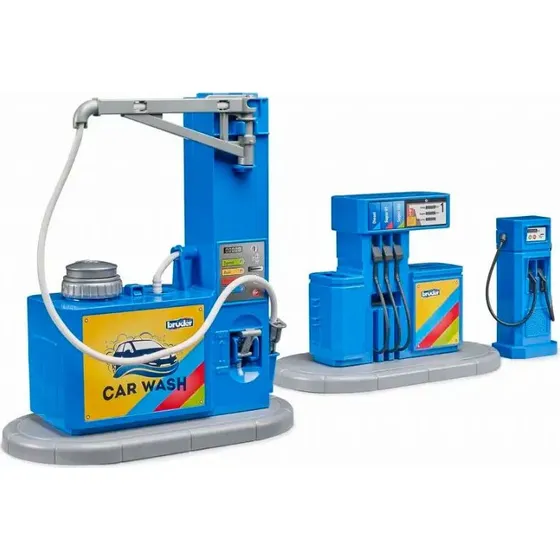Bruder bworld Tankstation, ladestation og bilvask