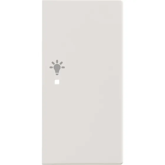 ABB Tangent med lys-symbol, hvid, til 2/4-tryk