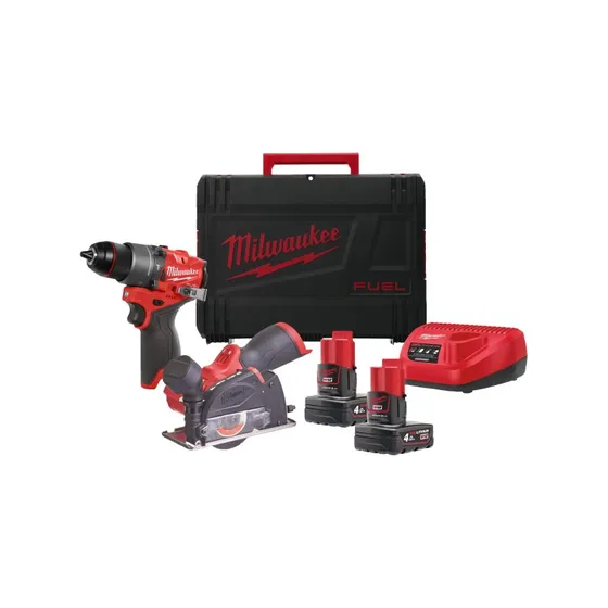 Milwaukee M12 FPP2G2-402X Powerpack elværktøjssæt