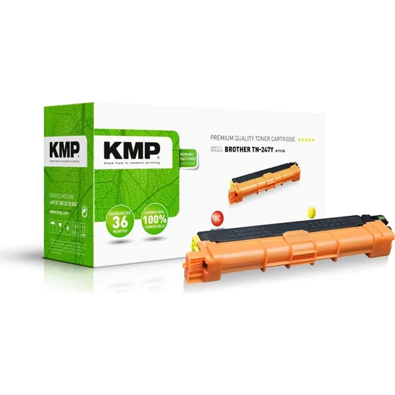 KMP B-T112X Gul Toner til Brother TN-247Y (XL)