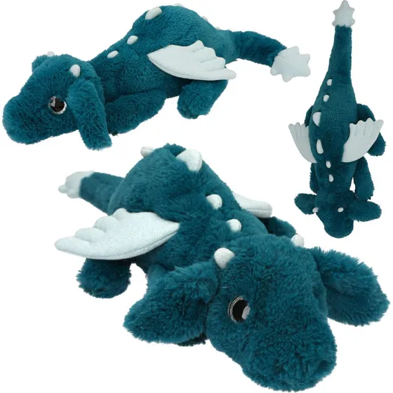 Depesche Dino World Drage Bamse med Glittervinger - Petrol