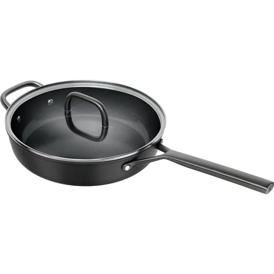 Zwilling Milano traktørpande med glaslåg, 28 cm, sort