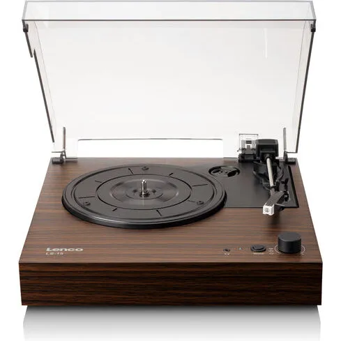 Lenco LS-15WD Pladespiller i træ, Bluetooth & indbyggede højttalere