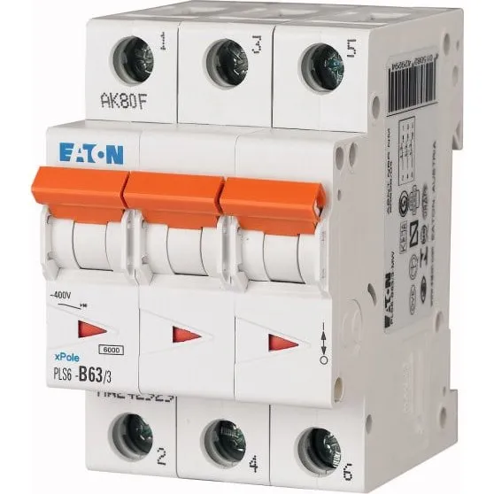 Eaton Automatsikring 63A 3P C 6kA 3M