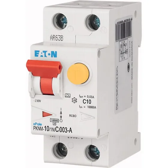 Eaton Kombiafbryder 6A 1P+N C 30mA 6KA (HPFI Type A) PKN6-6/1N/C