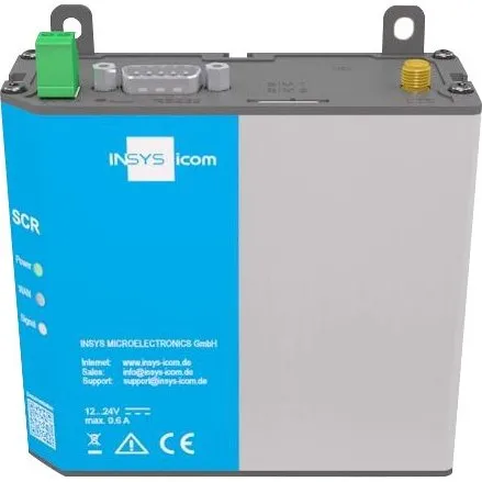 INSYS icom SCR-L 200 Router med 2-port switch og WWAN