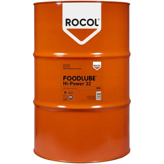 Rocol Foodlube Hi-Power 32 fuldsyntetisk hydraulikolie 200l