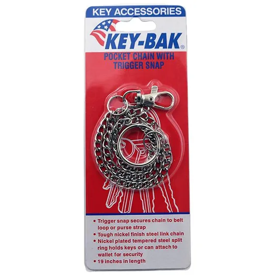 Key-bak nøglekæde 7402 med ring og karabinkrog