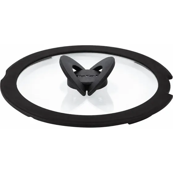 Tefal Ingenio Glaslåg 18 cm - Sort