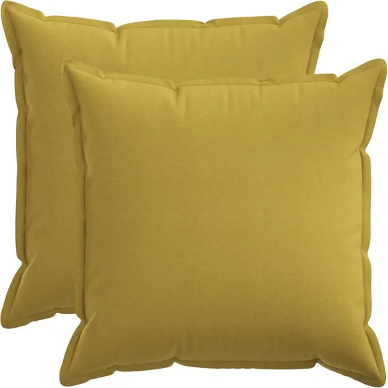 vidaXL HOUTEN Pudebetræk 2 stk. Lys grøn 55x55 cm Faux Linned