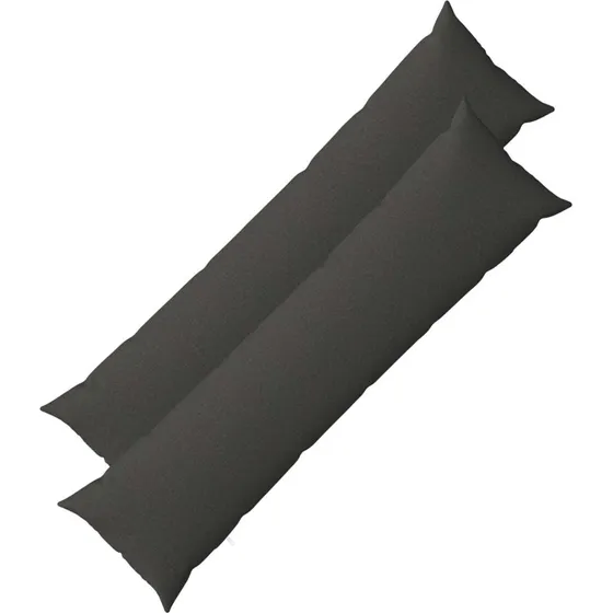 vidaXL HEERLEN Pudebetræk 2 stk. - Mørkegrå 40 x 145 cm