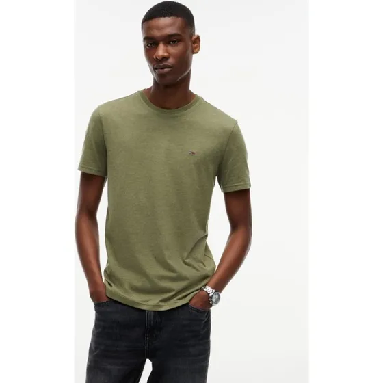 TJM XSLIM Jaspe HTR Tee Ext