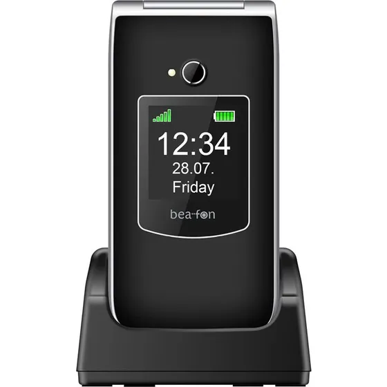 Bea-fon Silver Line SL605 - Sort funktionstelefon med 2.4" display