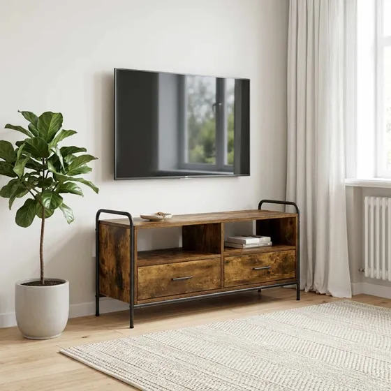 vidaXL TV-skab 67,5 x 33 x 50 cm i røget eg