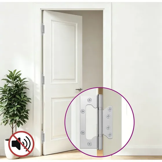 vidaXL Hængsel 16 stk. 125 x 78 x 13 mm Sølv Stål