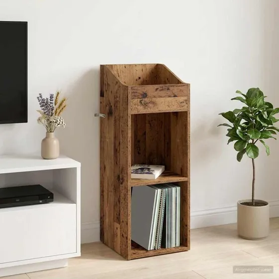 vidaXL Pladeskab Gammelt træ 36 x 36 x 95,5 cm
