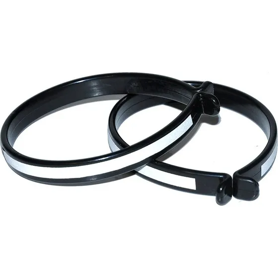 BikePartner Buksebøjle m. refleks, sort - 2 stk