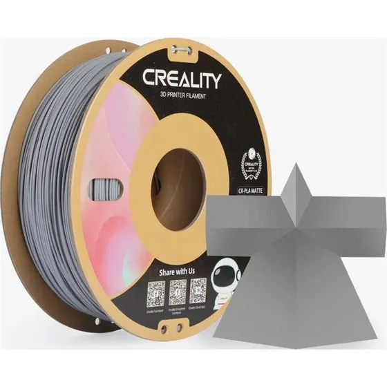 Creality3D CR-PLA Filament 1.75mm Grå - 1 kg