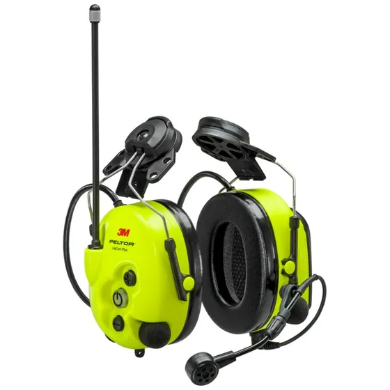 3M Peltor LiteCom Plus høreværn med PMR446 radio, hjelmmonteret