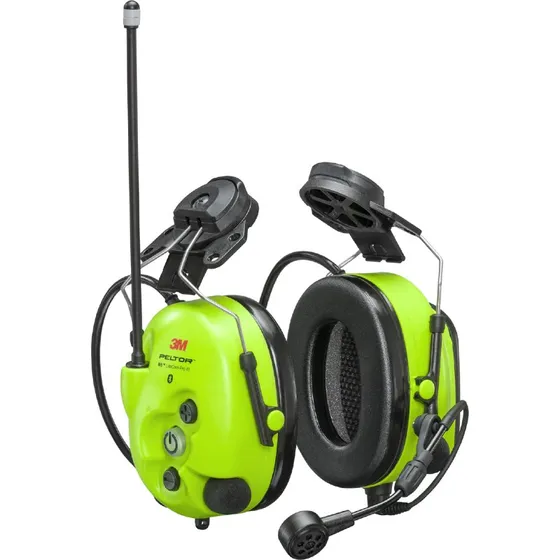 3M Peltor WS LiteCom III Hi-Viz høreværn til hjelm