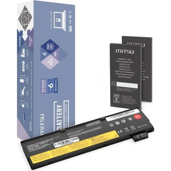 Mitsu SB10K97582 Batteri til Lenovo ThinkPad T470 og T570