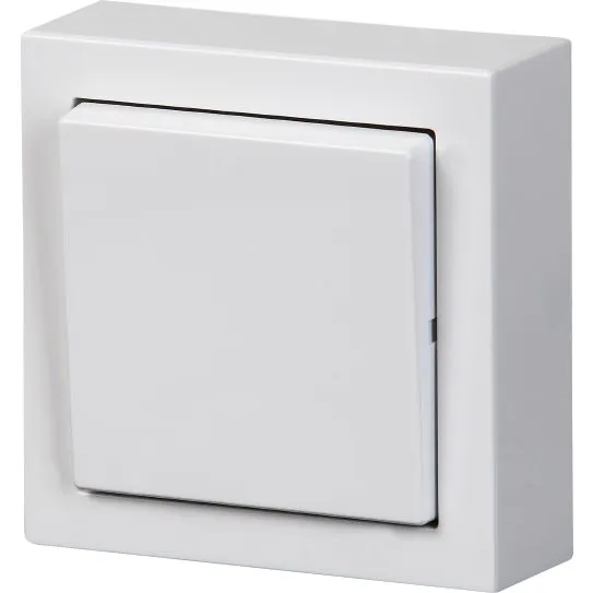 ABB Udvendig afbryder 1p/korr 16A hvid Impressivo