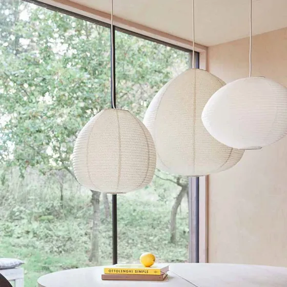 OYOY Living Design Kojo lampeskærm, cremefarvet, Ø60 cm, papir