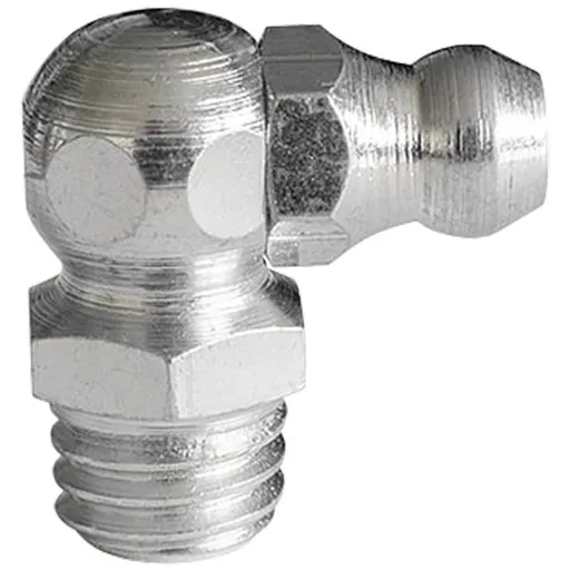Smørenippel H3 90° Rustfri M8x1,0 DIN 71412 Form C