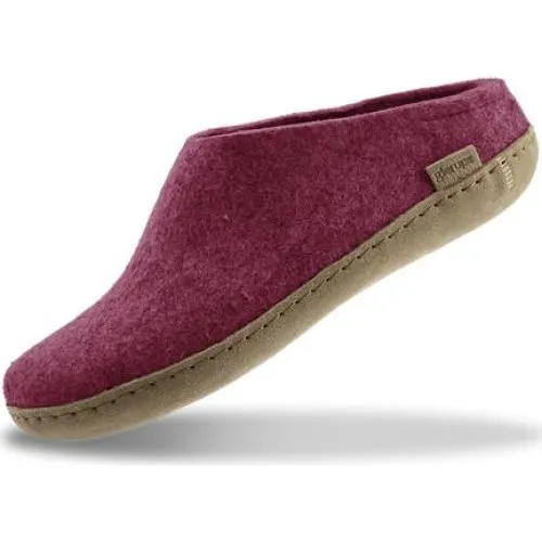 Glerups B-07 Tøffel med Skindsål - Cranberry