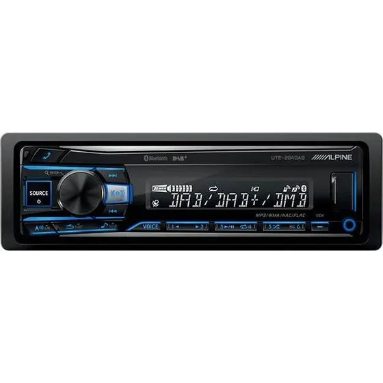 Alpine UTE-204DAB en-DIN med Bluetooth & DAB+