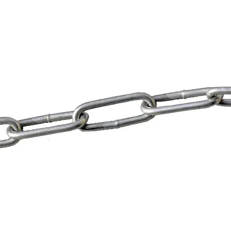 Langleddet kæde DIN763 varmgalvaniseret 4mm