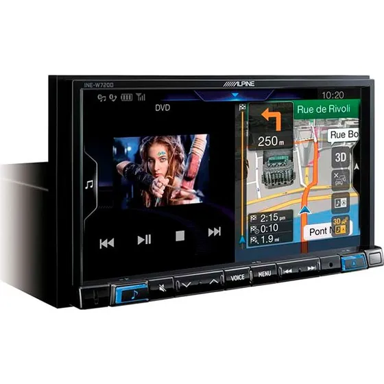 Alpine INE-W720D 7" autoradio med navigation, DAB+, CarPlay/Android Auto