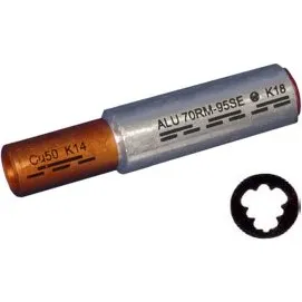 DIN 46235 Bimetal pressemuffe AKS120-95DIN-PR 120/150mm² + 95mm²