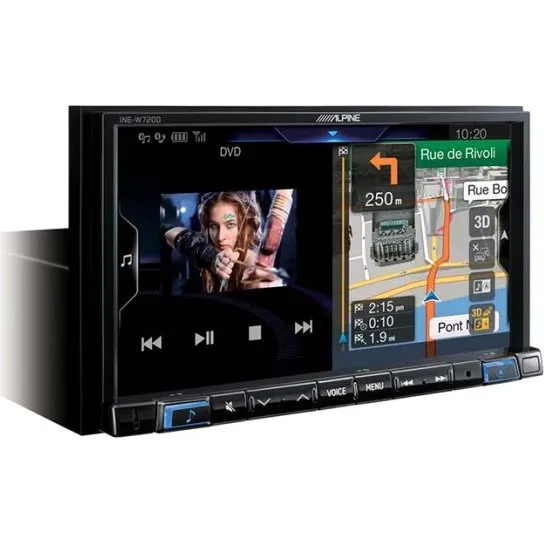 Alpine INE-W720D 7" autoradio med navigation, DAB+, CarPlay
