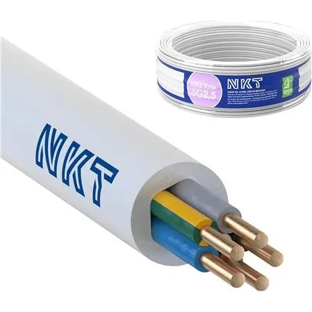 EXQ Xtra Installationskabel 5G2,5 Hvid R50 DCA