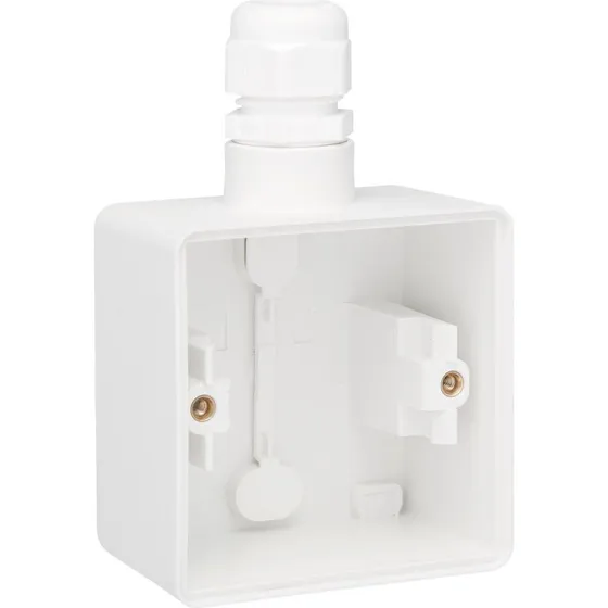 Hydro Underlag 1-modul 1x M20 IP55 Hvid