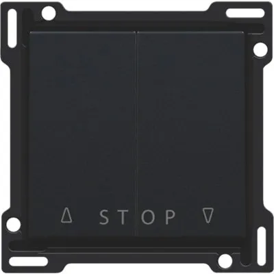 Tangent jalousiafbryder med symbol, black coated