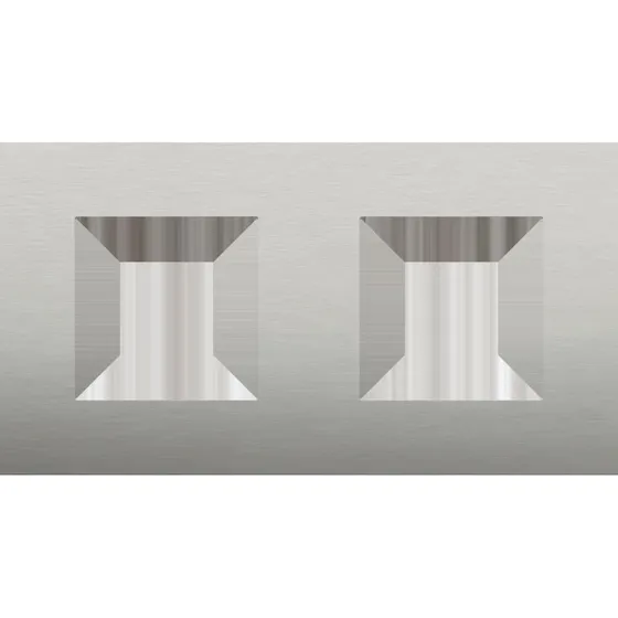 Niko Pure Steel Ramme 2-modul Anthracite