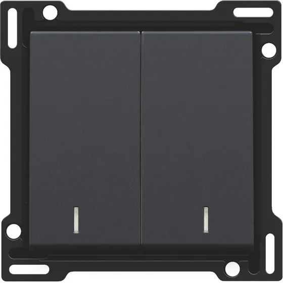 Tangent dobbelt med linse til LED, antracit