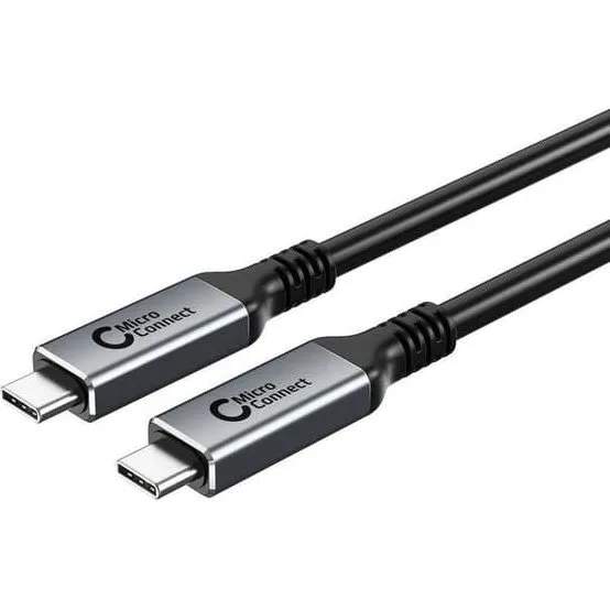 MicroConnect USB-C kabel 5m 100W 20Gbps Sort
