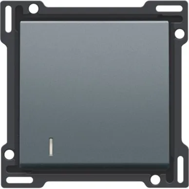 Tangent enkelt afbryder med LED-linse, Grey