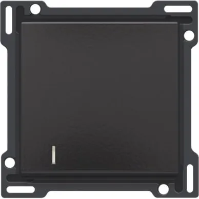 Tangent enkelt med linse til LED, Piano Black