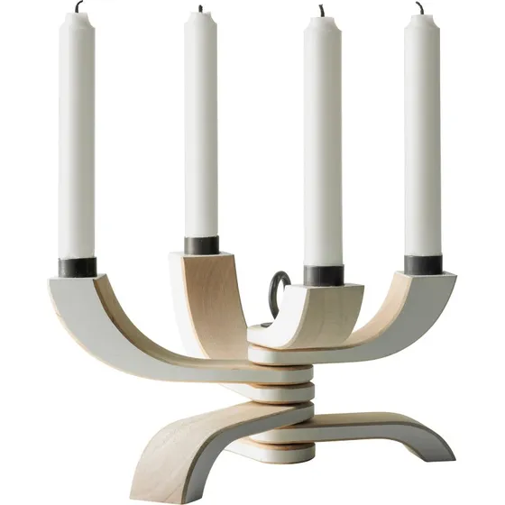 Design House Stockholm Nordic Light 4-armet lysestage, hvid