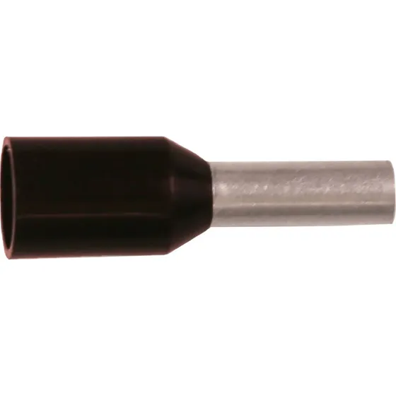 Iso. terminalrør 1,5mm² l6 sort A1,5-6ETT