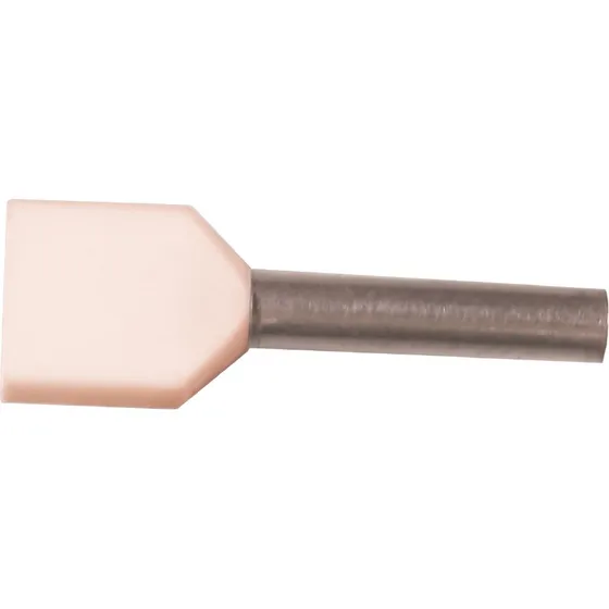 Iso. twin-terminalrør 2x0,75mm² l8 hvid A0,75-8ETW2